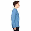 Champion Men's Sport Light Blue Vapor Cotton Long-Sleeve T-Shirt