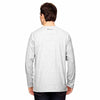 Champion Men's White Heather Vapor Cotton Long-Sleeve T-Shirt