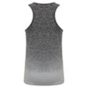 Tombo Women's Dark Grey/ Light Grey Marl Seamless Fade Out Vest