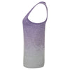 Tombo Women's Purple/ Light Grey Marl Seamless Fade Out Vest