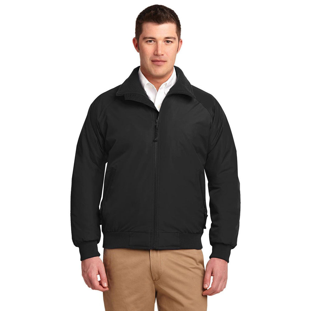 Port Authority Men's True Black/True Black Tall Challenger Jacket