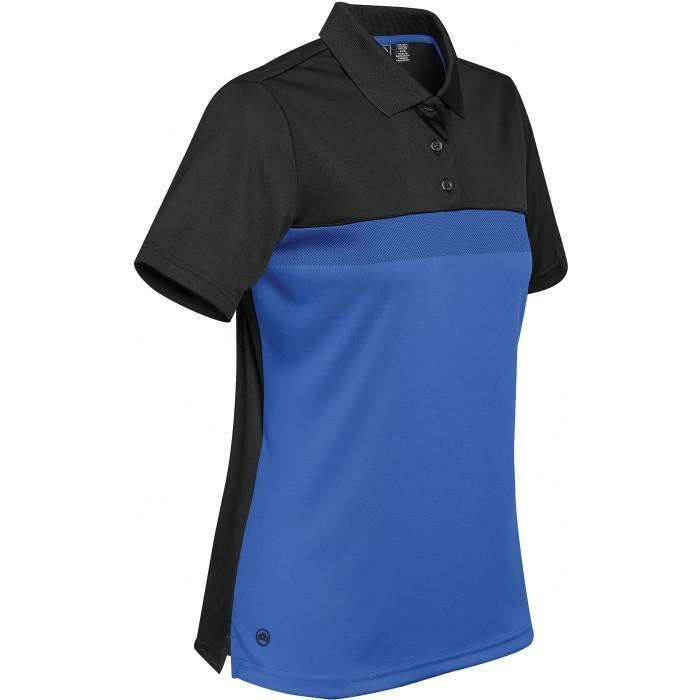 Stormtech Women's Azure Blue/Black Equinox Performance Polo