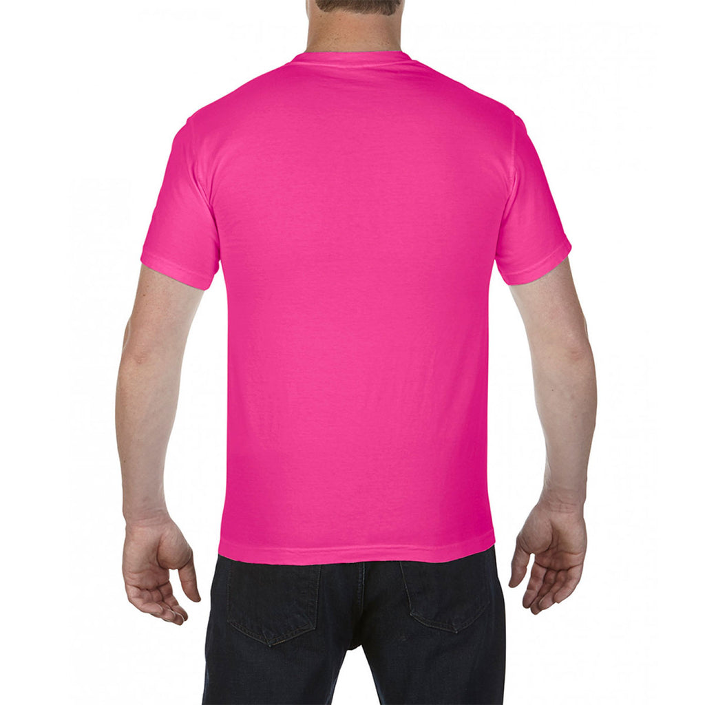 Comfort Colors Men's Neon Pink Heavyweight T-Shirt