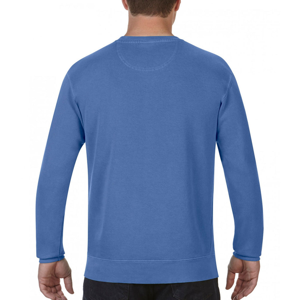 Comfort Colors Men's Flo Blue Drop Shoulder Sweatshirt