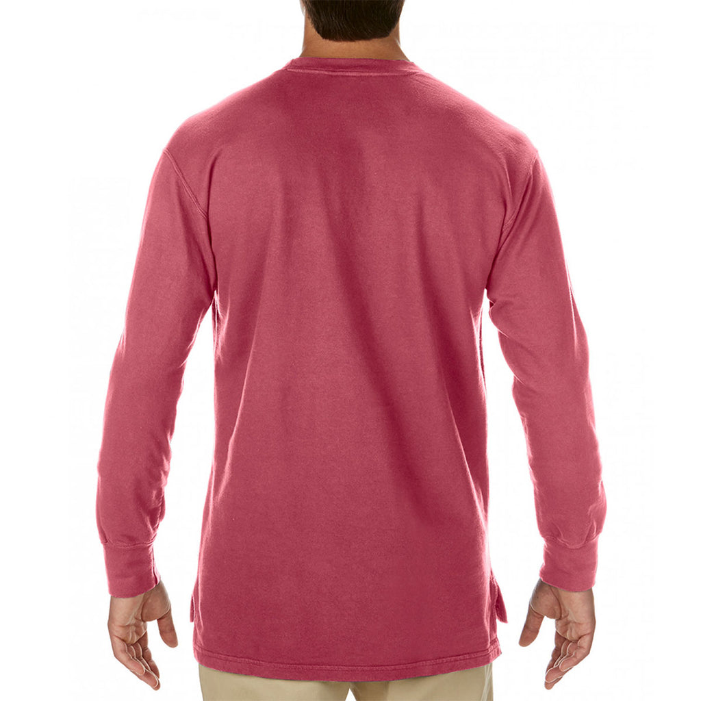 Comfort Colors Men's Crimson French Terry Pocket Sweatshirt