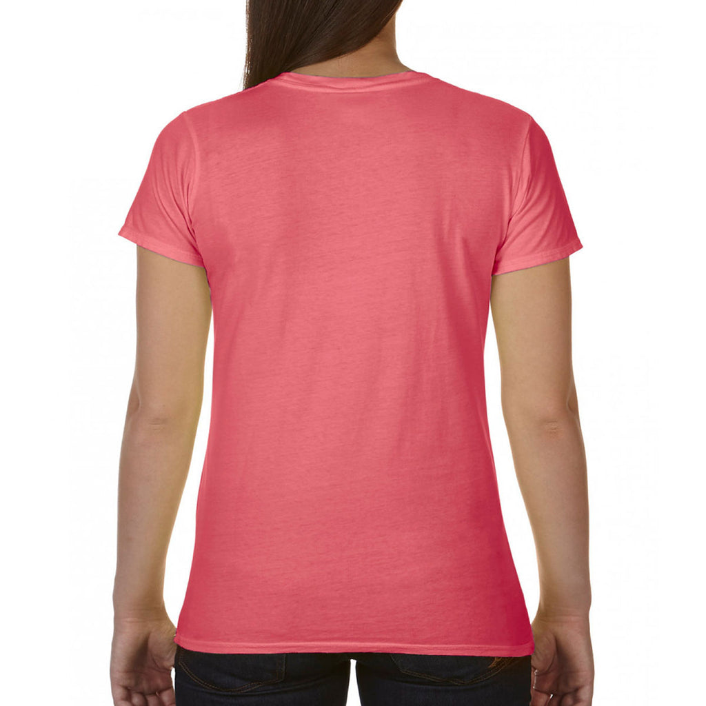 Comfort Colors Women's Watermelon Fitted Ringspun T-Shirt