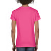 Comfort Colors Women's Neon Pink V Neck T-Shirt