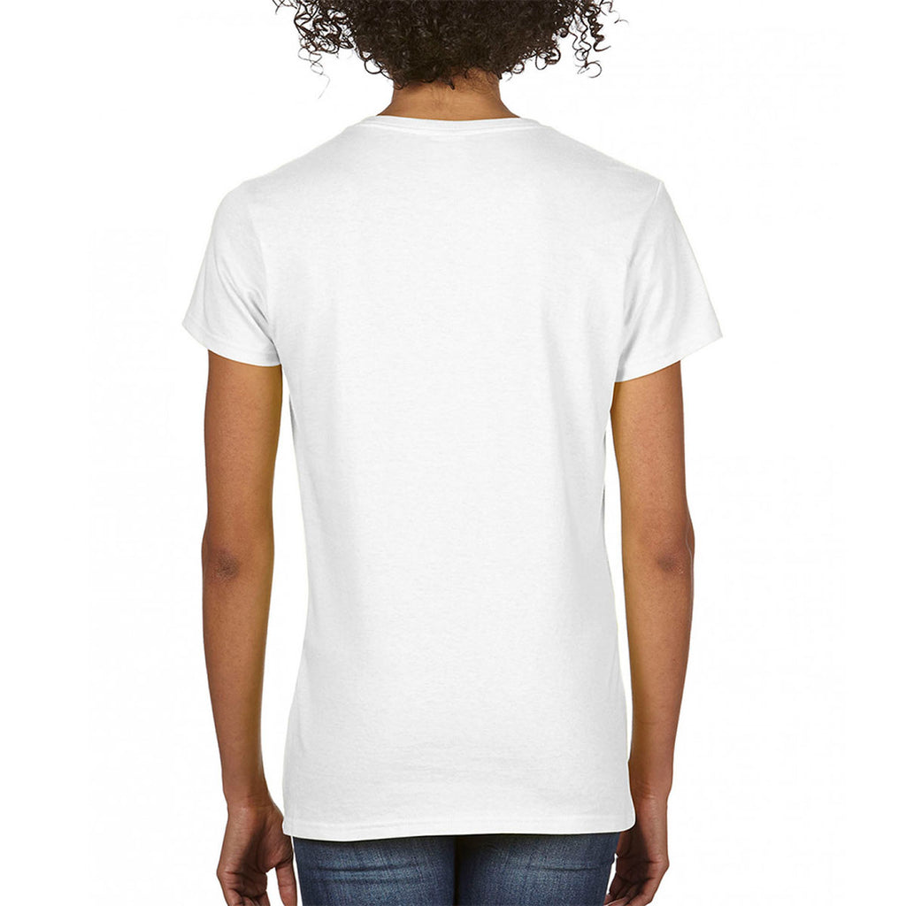 Comfort Colors Women's White V Neck T-Shirt