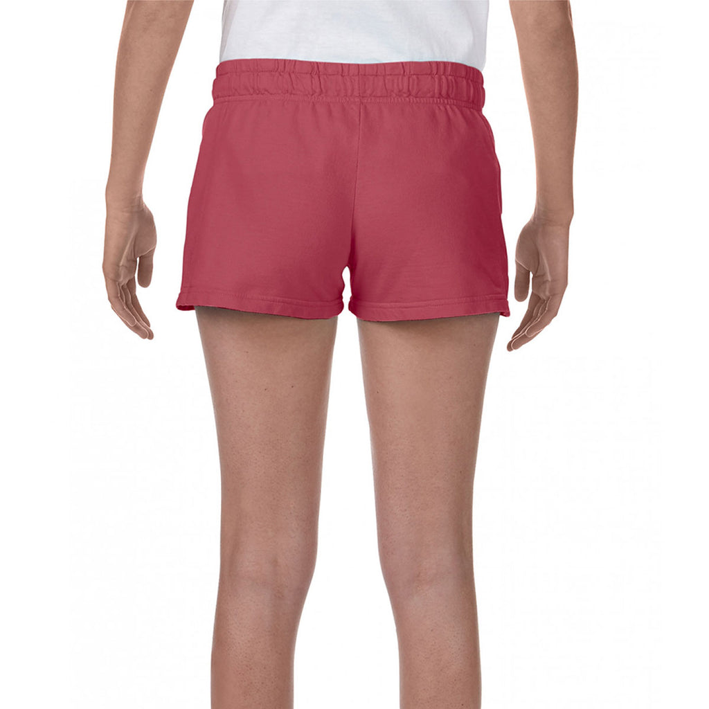 Comfort Colors Women's Crimson French Terry Shorts