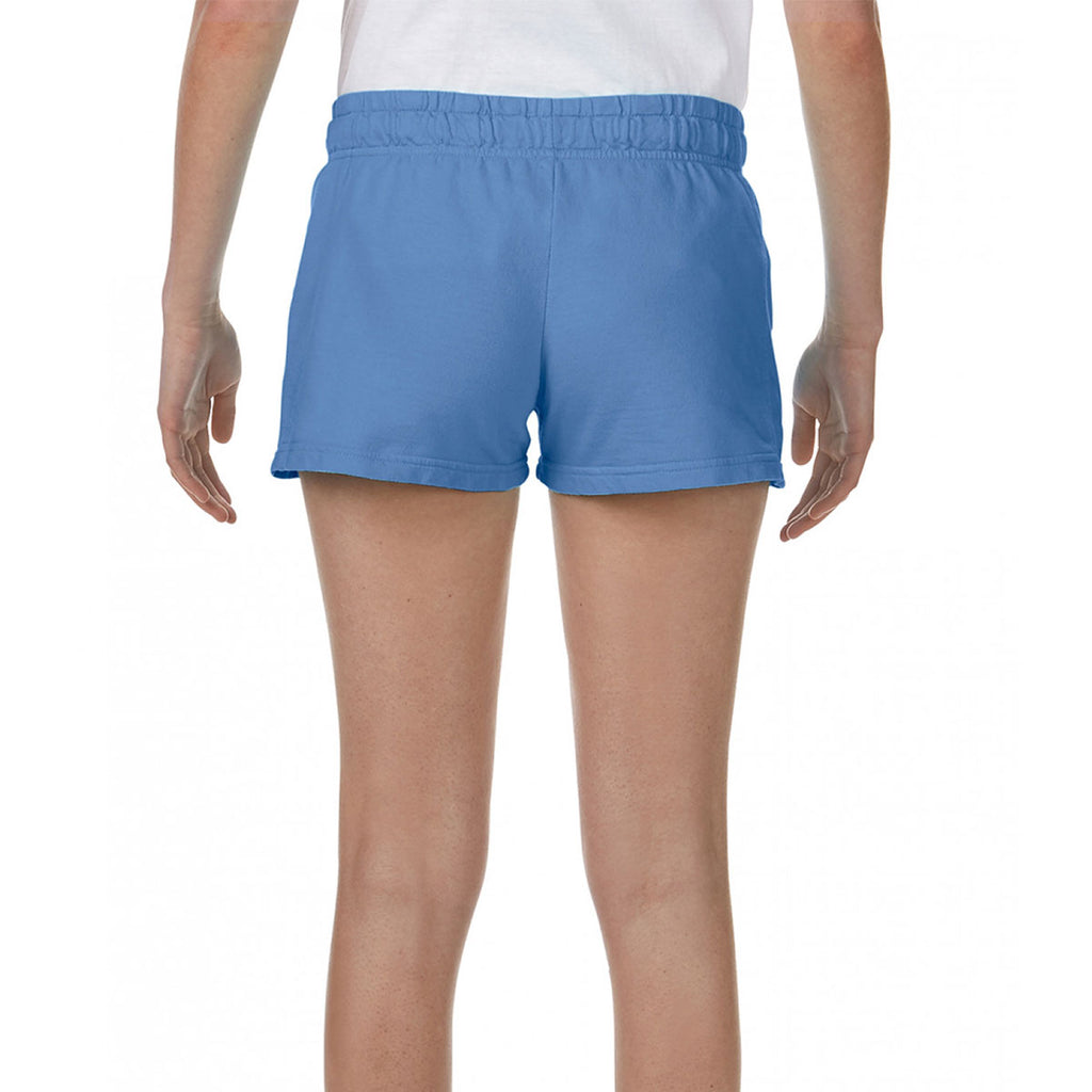 Comfort Colors Women's Flo Blue French Terry Shorts