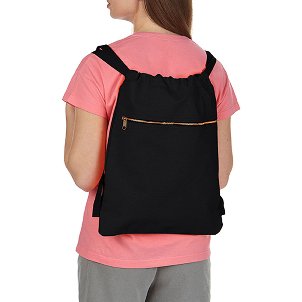 Comfort Colors Black Canvas Cinch Sak