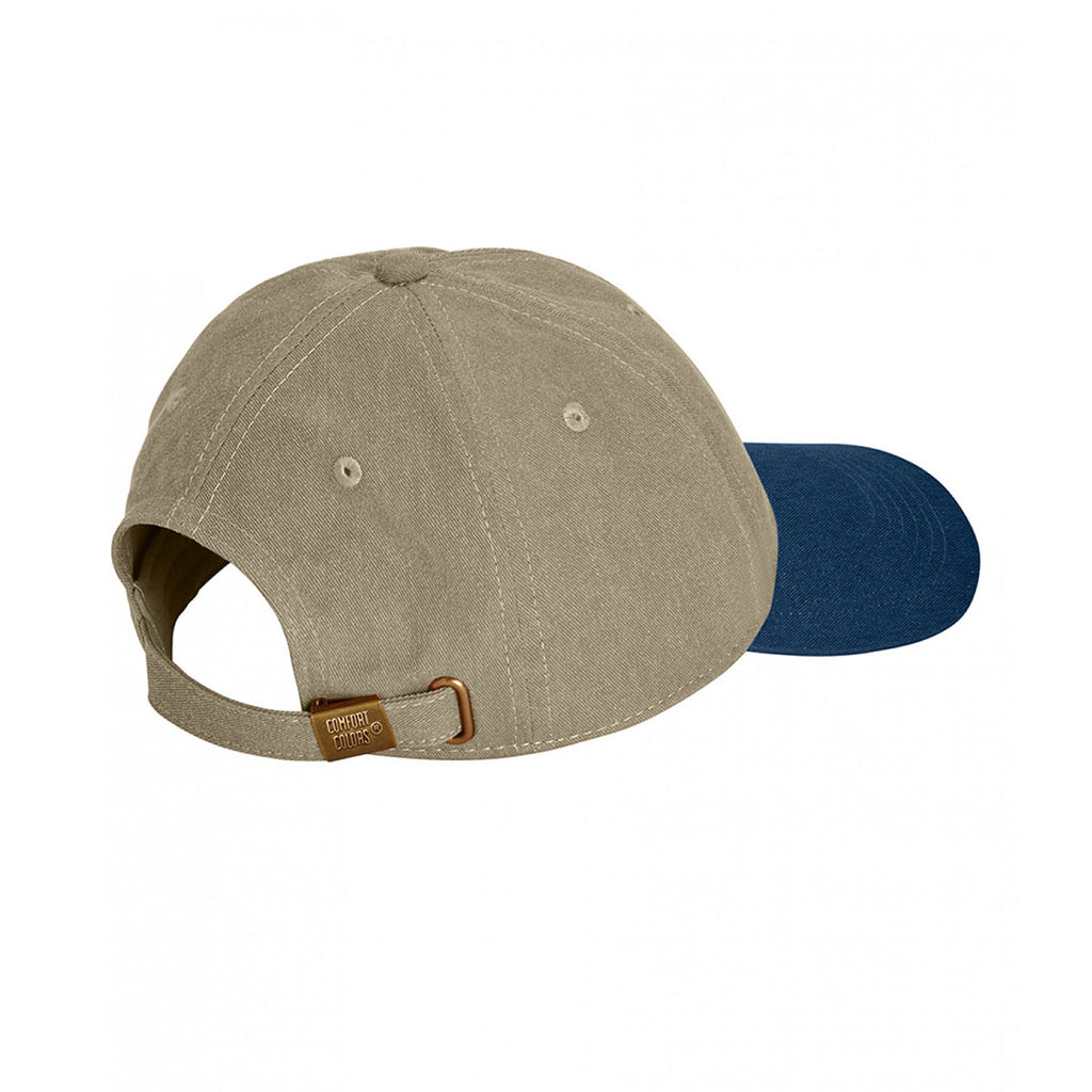Comfort Colors Khaki/Navy Pigment Dyed Cap