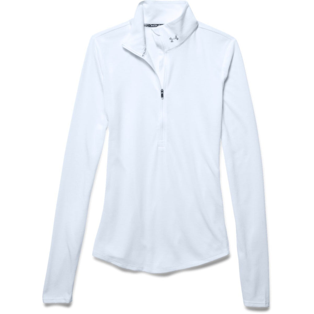 Under Armour Women's White Streaker Half Zip