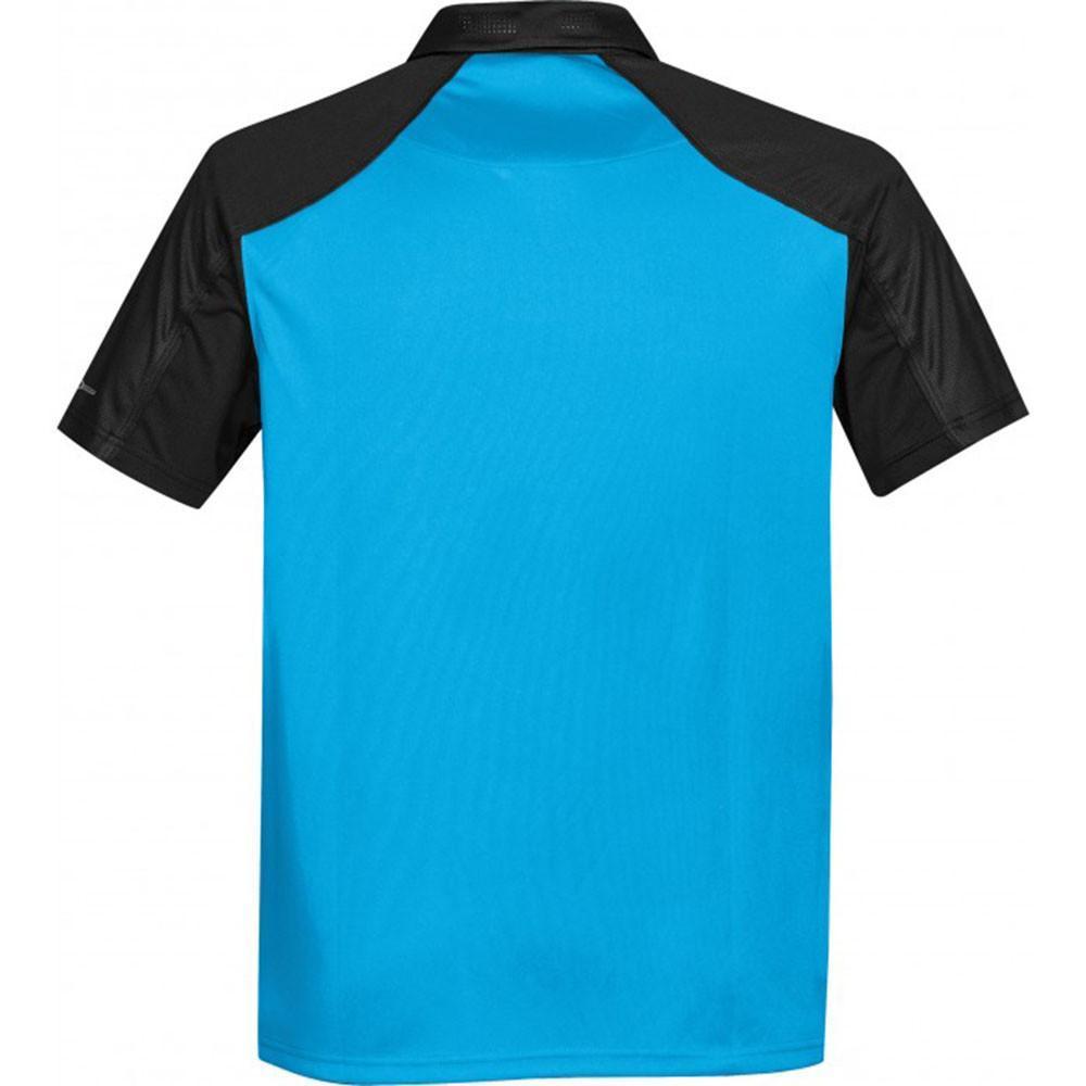 Stormtech Men's Electric Blue/Black Vector Polo