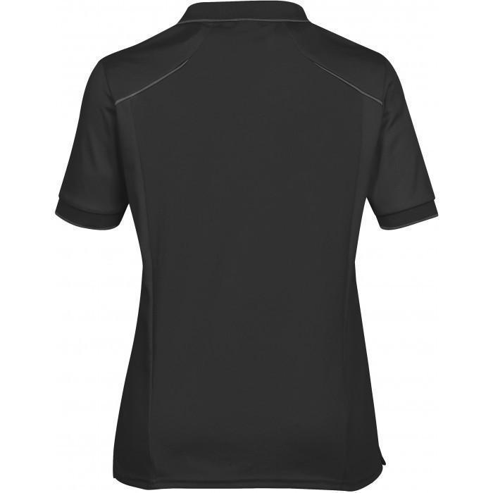 Stormtech Women's Black/Carbon Phantom Embossed Back Polo