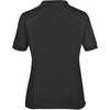 Stormtech Women's Black/Carbon Phantom Embossed Back Polo