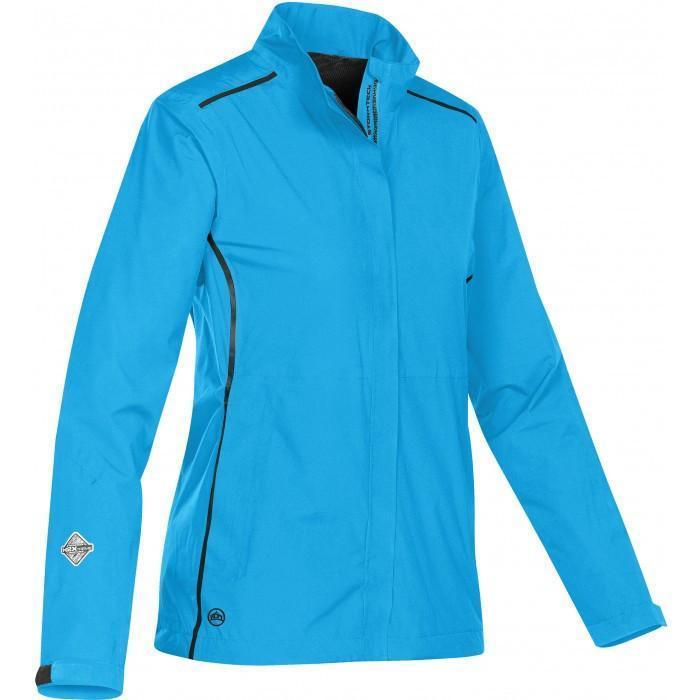 Stormtech Women's Electric Blue/Black Vortice Rain Shell