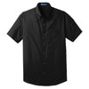 w101-port-authority-black-poplin-shirt
