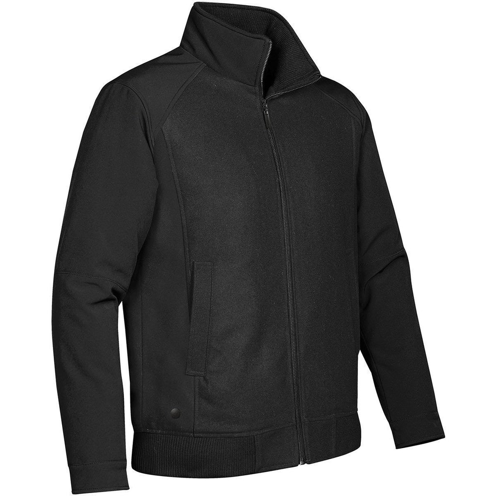 Stormtech Men's Black/Black Barrier Wool Bonded Club Jacket