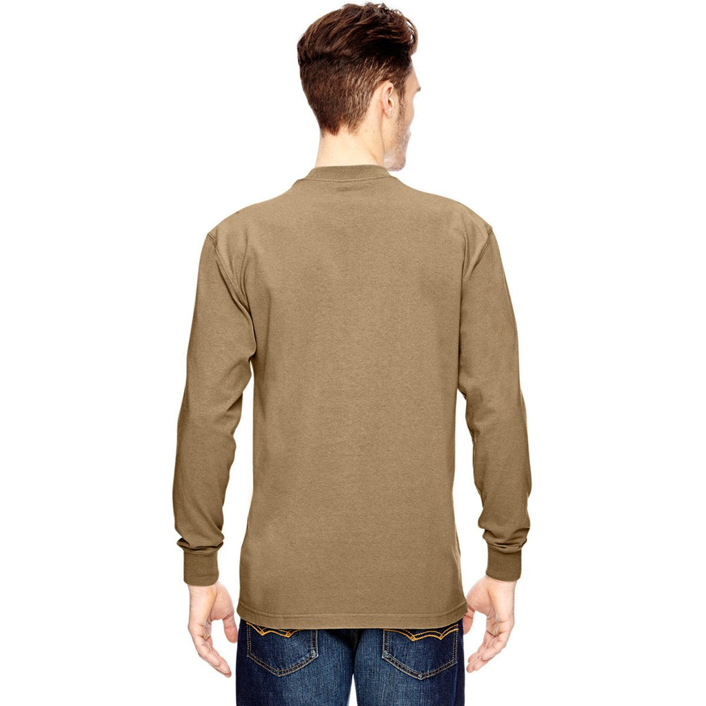 Dickies Men's Desert Sand 6.75 oz.Heavyweight Work Long-Sleeve Tall Work T-Shirt