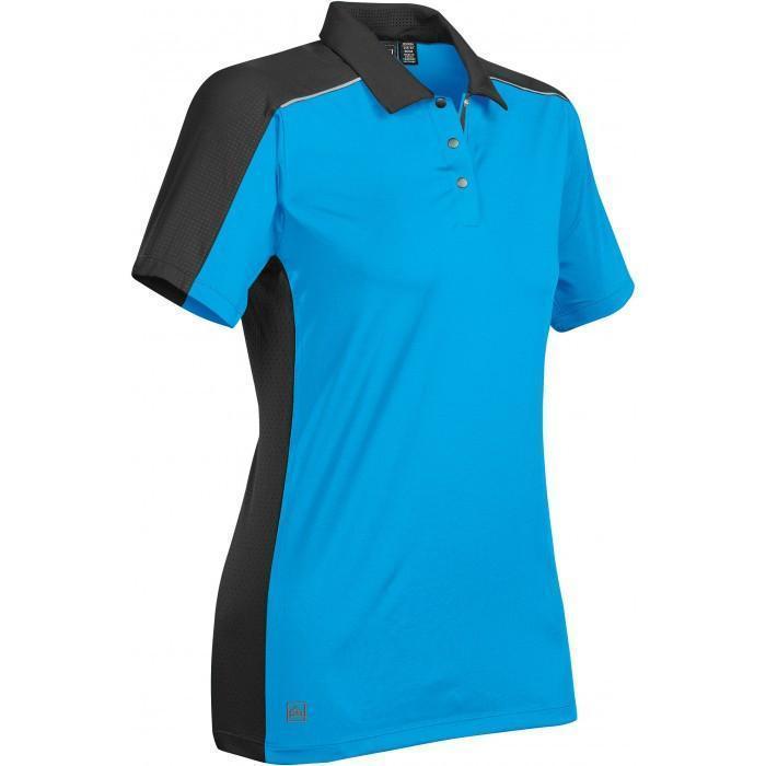 Stormtech Women's Electric Blue/Black Optic Technical Polo