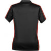 Stormtech Women's Black/True Red Bolt Polo