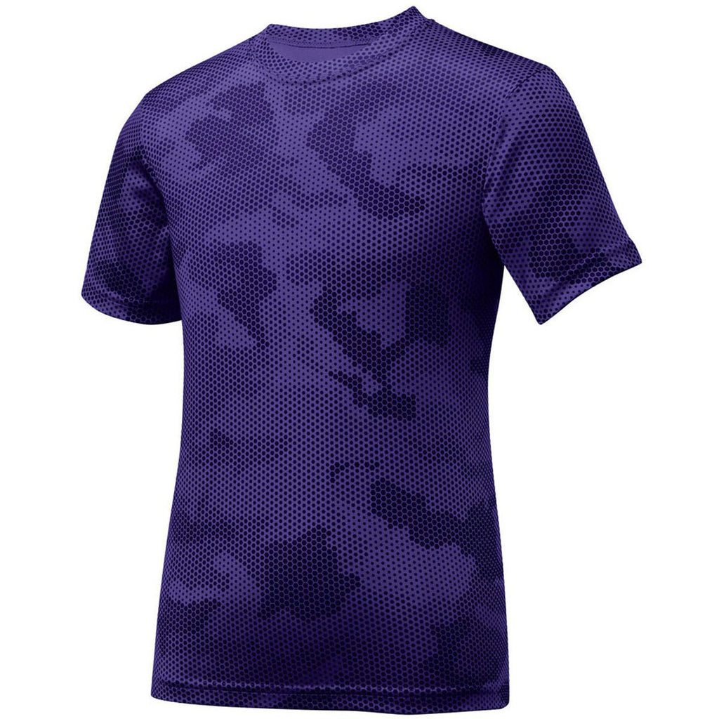 Sport-Tek Youth Purple CamoHex Tee