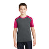 yst371-sport-tek-pink-tee