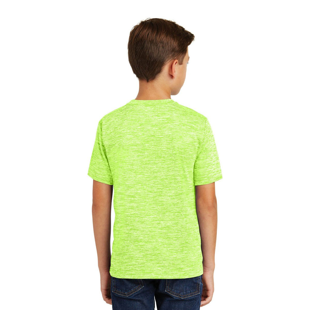 Sport-Tek Youth Lime Shock Electric PosiCharge Electric Heather Tee