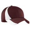 ystc11-sport-tek-burgundy-colorblock-cap