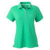 adidas-womens-light-green-jersey-polo