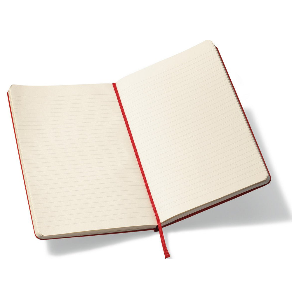 Moleskine Scarlet Red Hard Cover Ruled Large Notebook