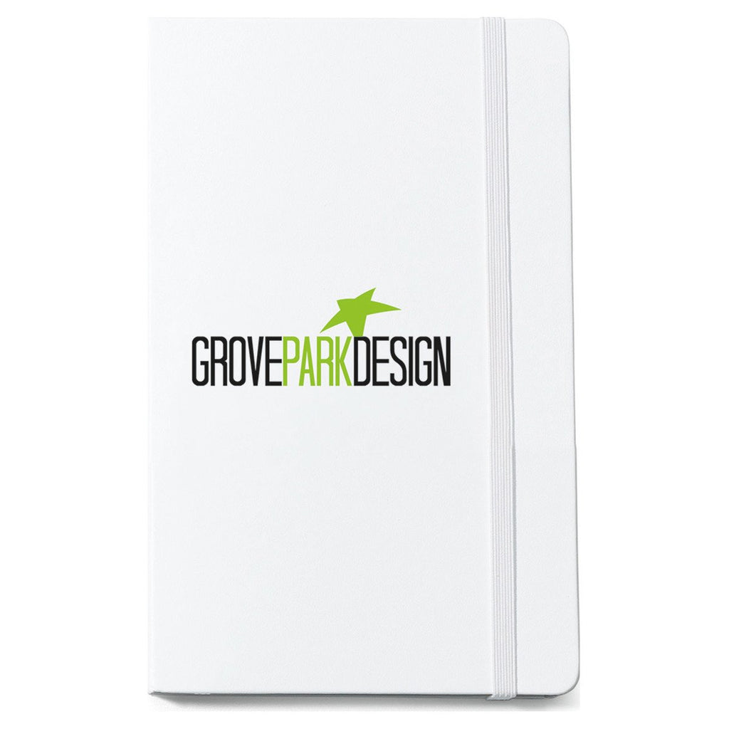 Moleskine White Hard Cover Ruled Large Notebook